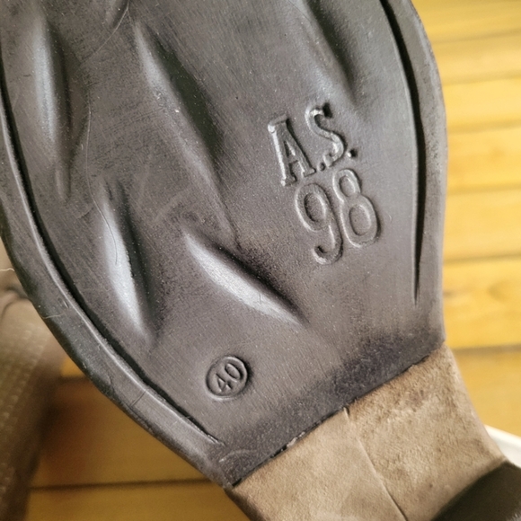 NIB A.S.98 Saunder Leather Combat Boots, Tobacco, Womens EU 40 - Picture 4 of 8